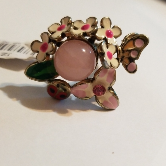 ❗5 For $2️⃣5️⃣ Bundle Sale❗️Pink Opalette Garden Crystal Ring - Picture 3 of 7